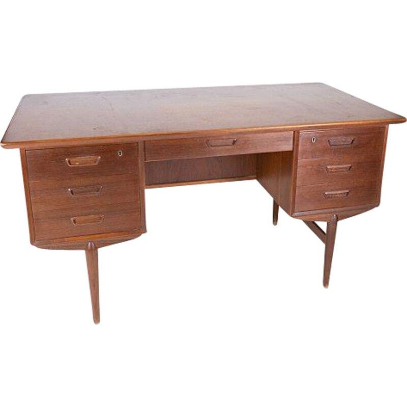 Mesa de teca Vintage, dinamarquesa 1960