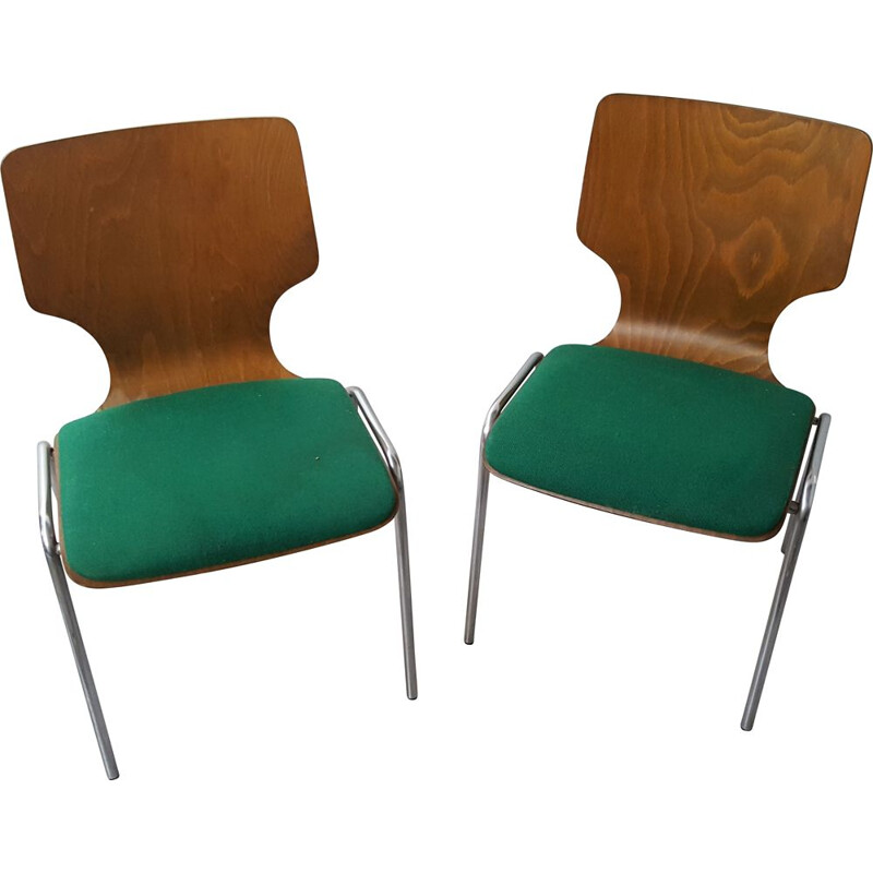 Pair of vintage chairs from Duba, Scandinavian 1970s