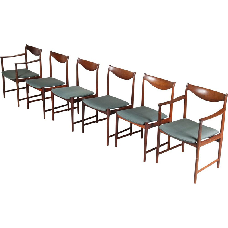 Set of 6 vintage Dining Chairs by Torbjorn Afdal for Nesjestranda Mobelfabrik, Norway 1960s