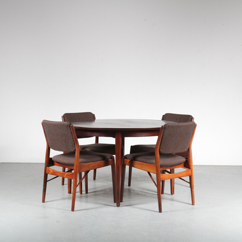 Vintage Dining Set by Anne Vodder for Sibast, Denmark 1950s