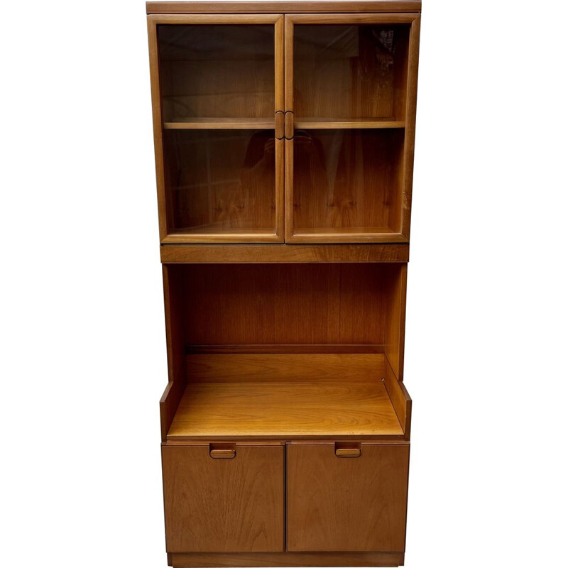 Vintage Wall Unit Bookcase Display Cabinet