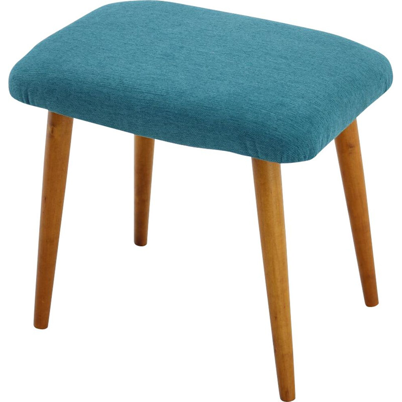 Vintage Beech Stool, Danish 1950s