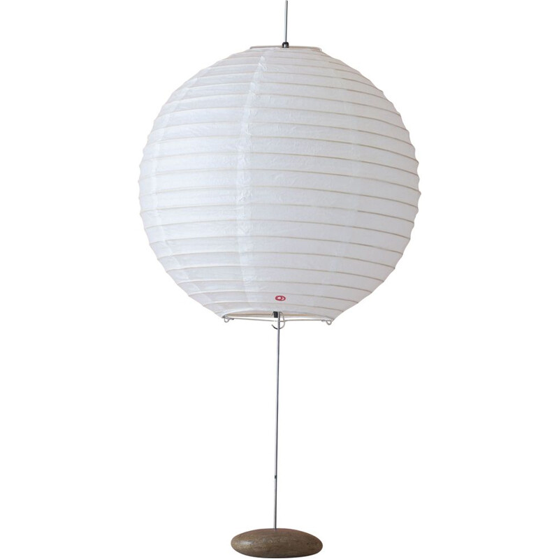 Vintage paper ball lamp Washi, Japanese 1980s