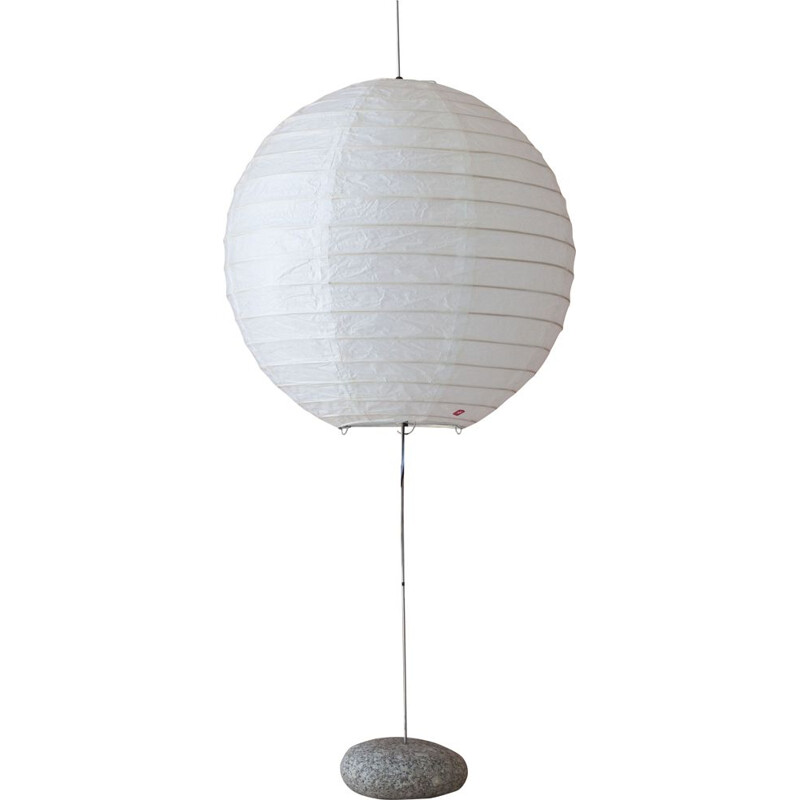 Vintage paper ball lamp Washi, Japanese 1980s