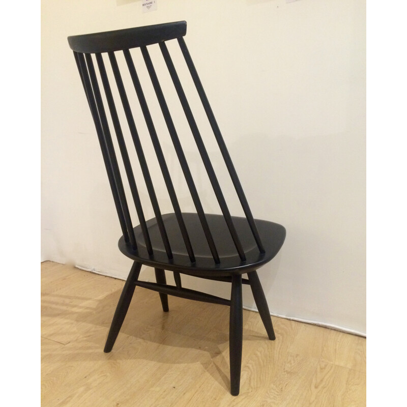 "Mademoiselle" black chair, Ilmari TAPIOVAARA - 1960s