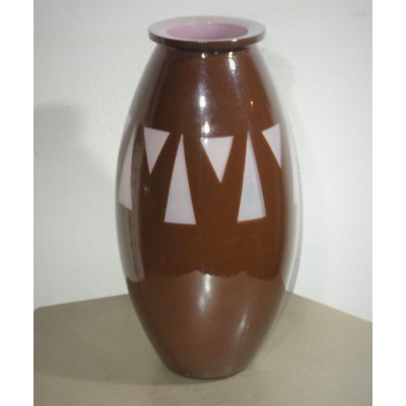 Vase vintage art déco pate de verre 1930