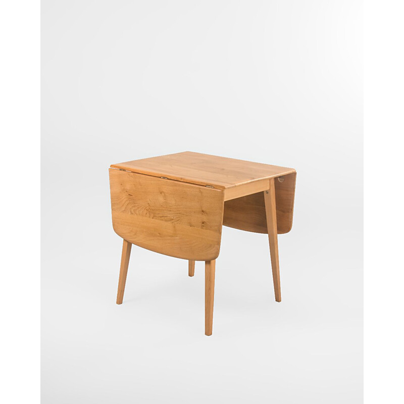 Vintage extendable table in elm and beech by Lucian Ercolani for Ercol, England1960