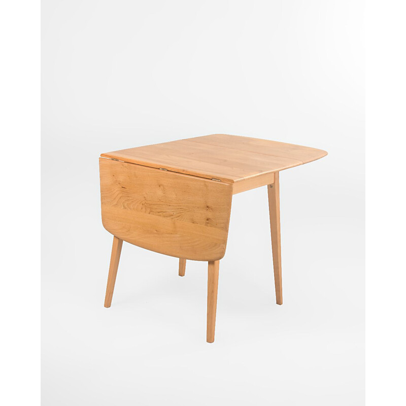 Vintage extendable table in elm and beech by Lucian Ercolani for Ercol, England1960