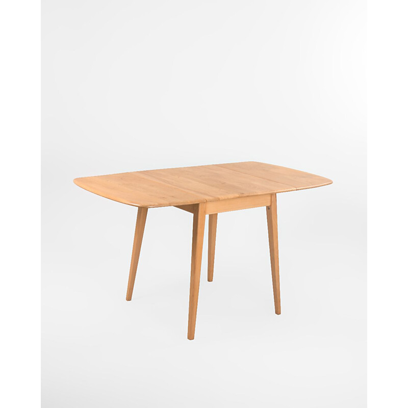 Vintage extendable table in elm and beech by Lucian Ercolani for Ercol, England1960