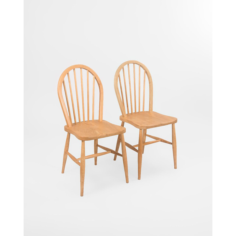 Paire de chaises vintage Windsor par Ercol, Royaume-Uni 1960