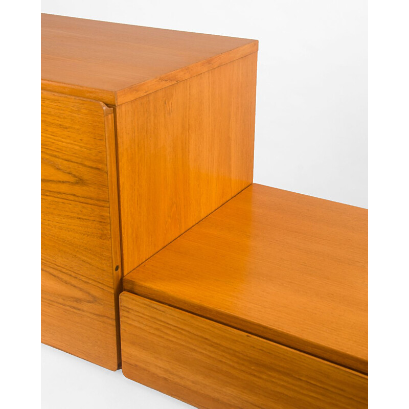 Vintage Desk and drawer unit wall by Beaver and Tapley, UK 1960s