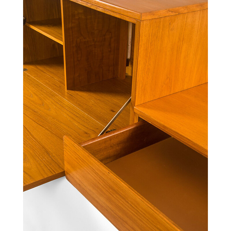 Bureau et meuble à tiroirs muraux vintage par Beaver et Tapley, Royaume-Uni 1960