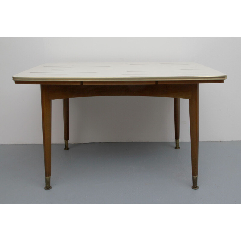 Table basse vintage extensible en formica 1950