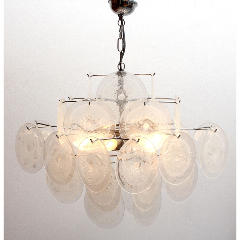 Vintage chandelier Murano by Gino Vistosi 1970s