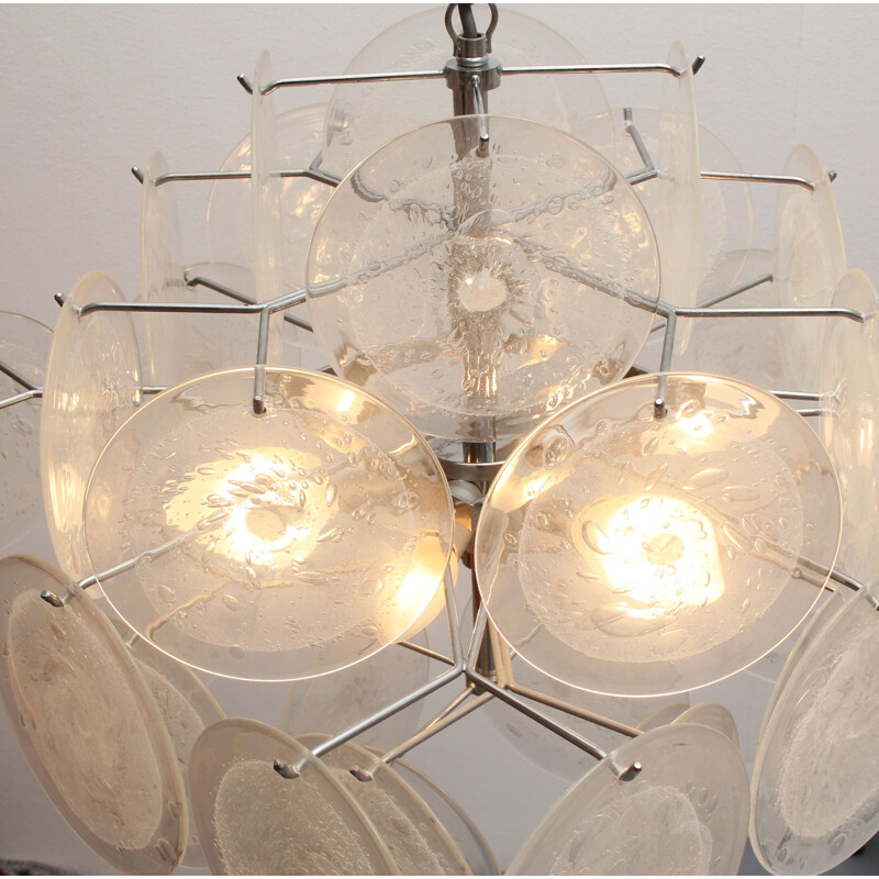 Vintage chandelier Murano by Gino Vistosi 1970s