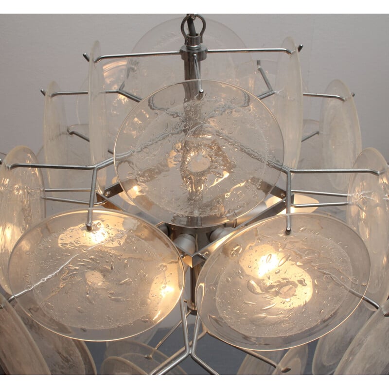 Vintage chandelier Murano by Gino Vistosi 1970s