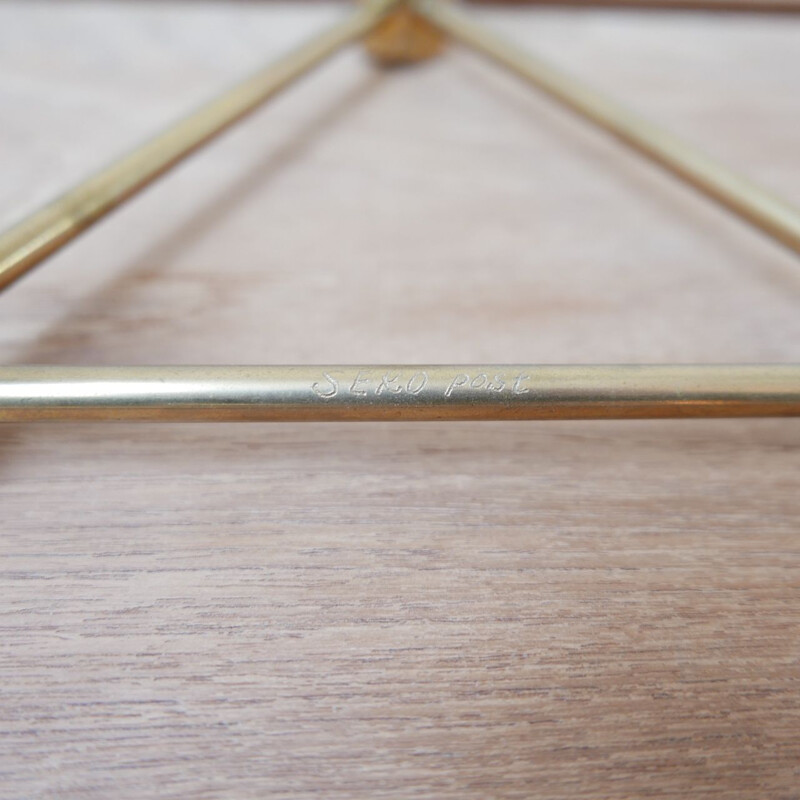 Vintage Solid Brass Candlestick by Gusum, Swedish