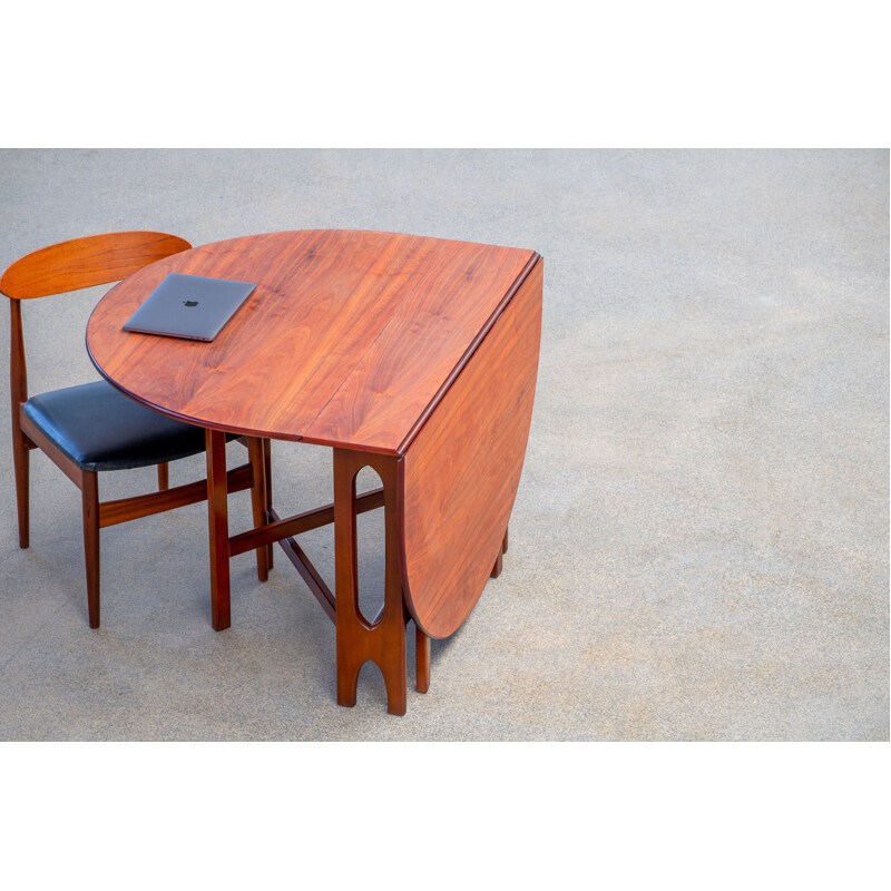 Vintage teak folding table, Scandinavian 1960s