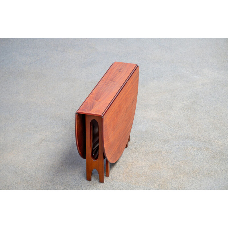 Vintage teak folding table, Scandinavian 1960s