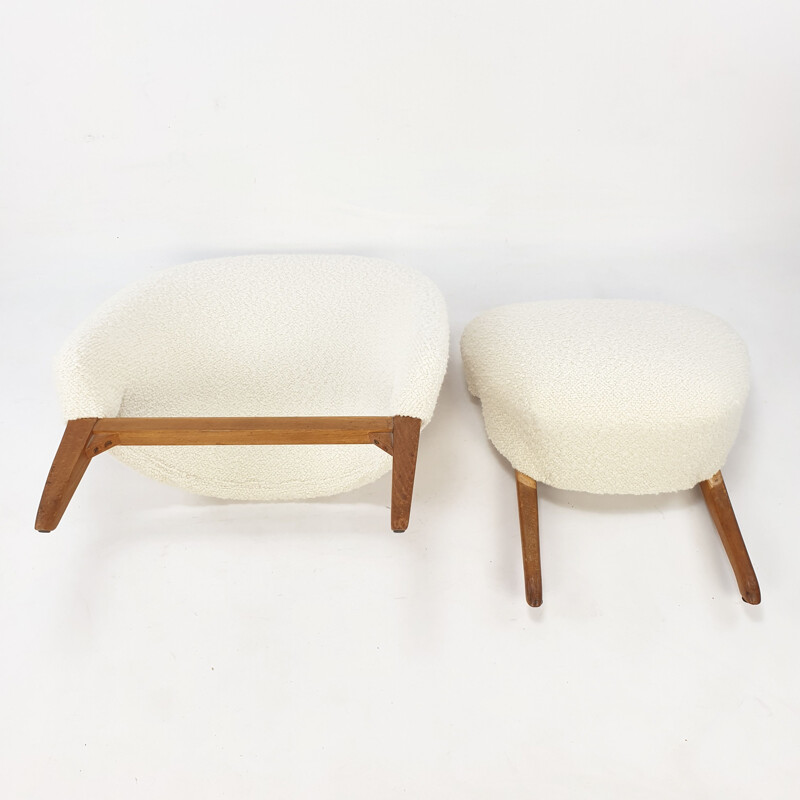 Set of vintage Lounge Chairs by Theo Ruth for Artifort 1950s