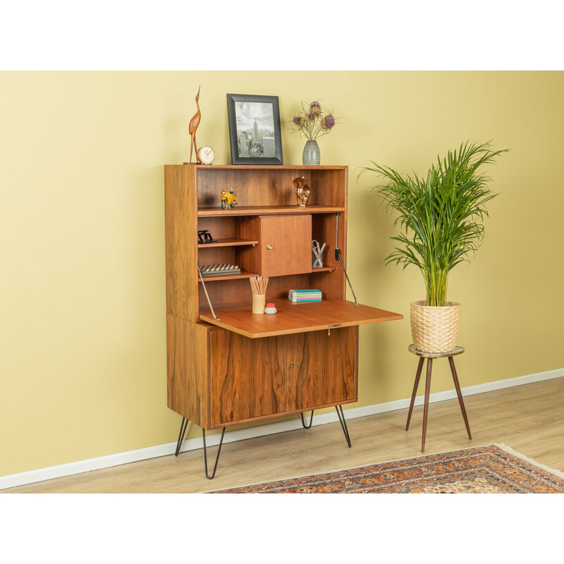 Vintage walnut desk, Germany 1960s