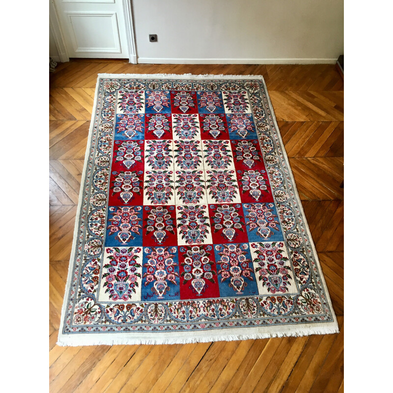Vintage persian rug mood 1970s