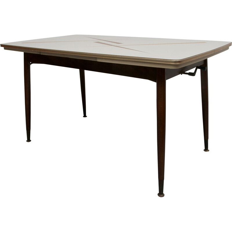 Vintage extendible coffee table in formica 1950s