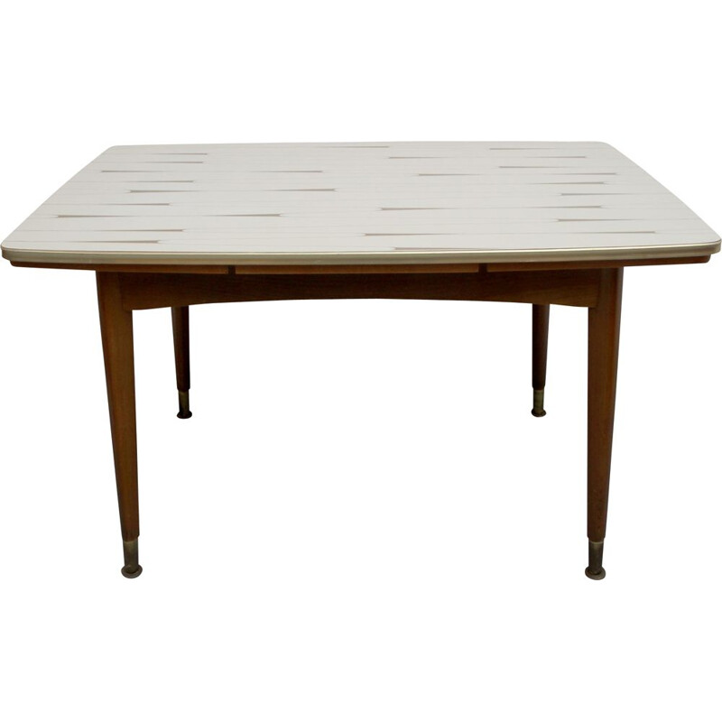 Vintage extendible formica coffee table 1950s
