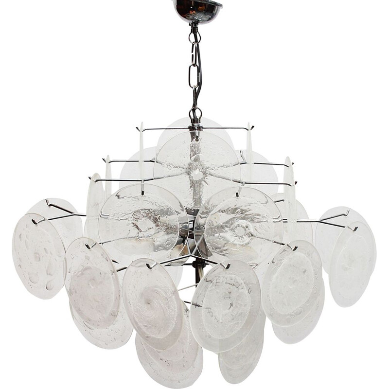 Vintage chandelier Murano by Gino Vistosi 1970s