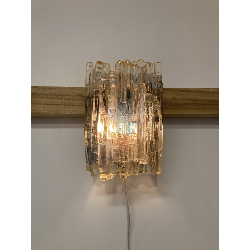Vintage Murano glass wall lamp 1950s