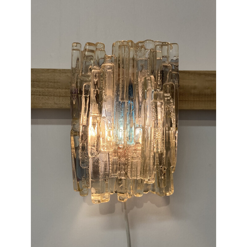 Vintage Murano glass wall lamp 1950s