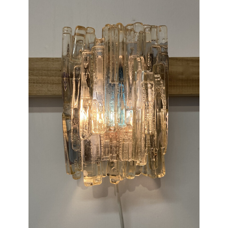 Vintage Murano glass wall lamp 1950s