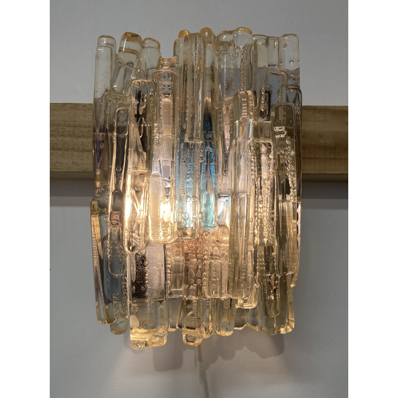 Vintage Murano glass wall lamp 1950s