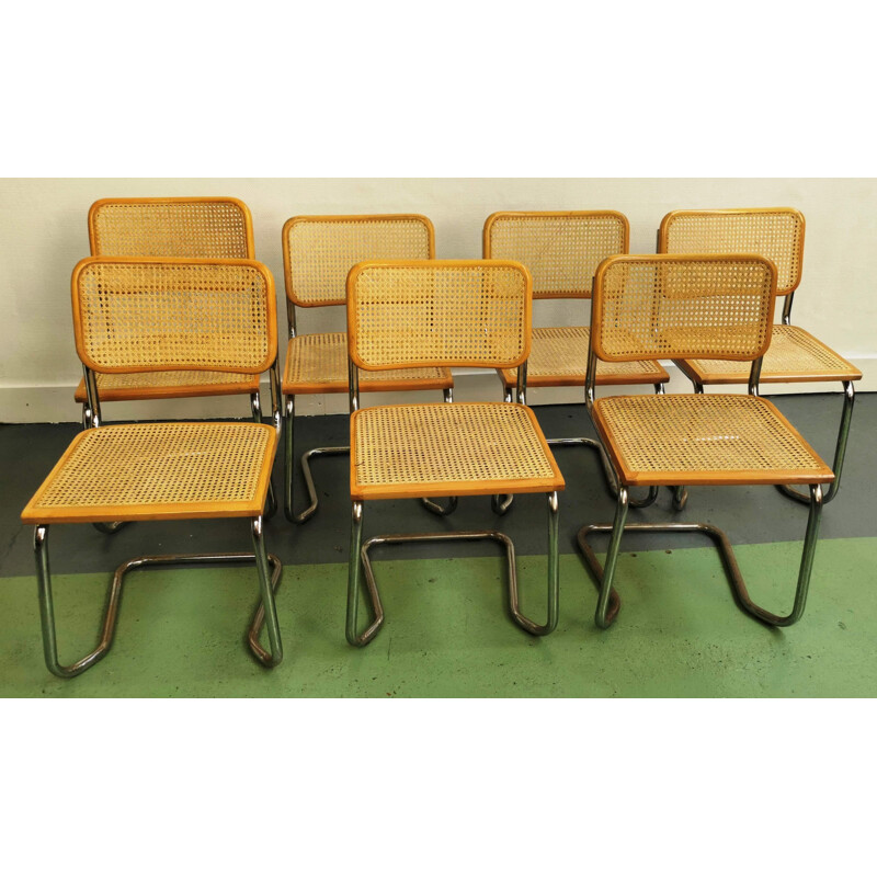 Chaises vintage style BR32 empilables par Marcel Breuer