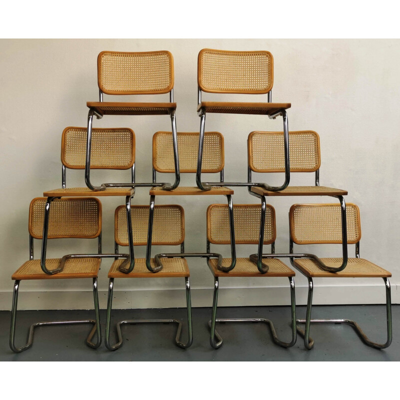 Vintage BR32 stacking chairs by Marcel Breuer