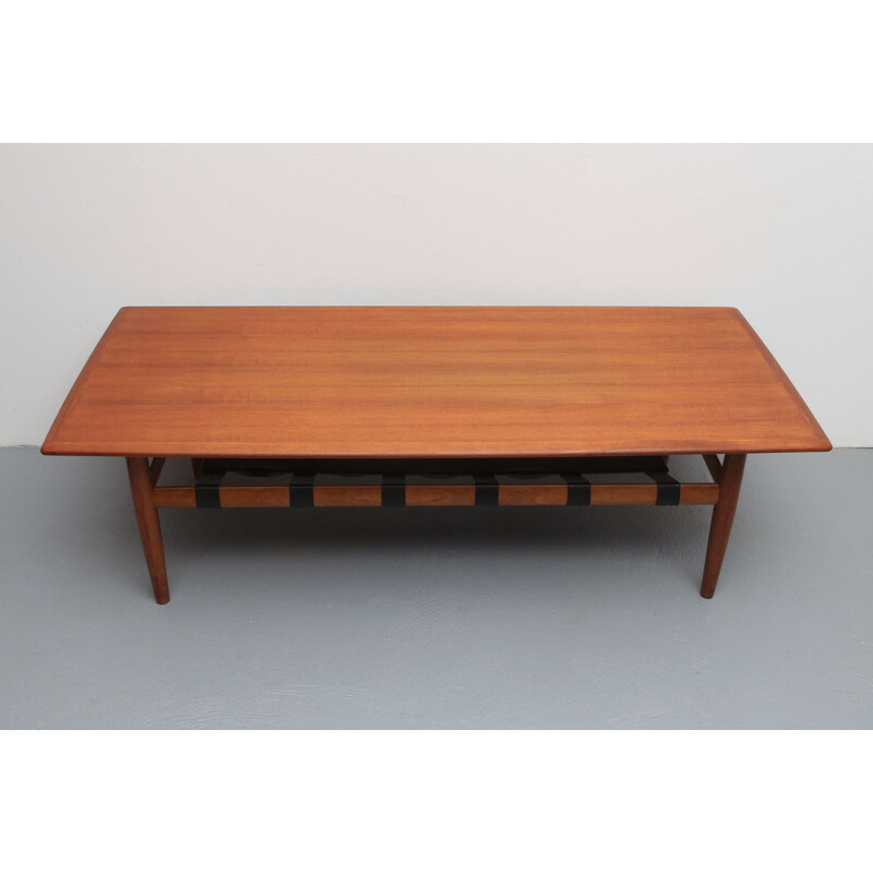 Table basse vintage en teck, Danemark 1960