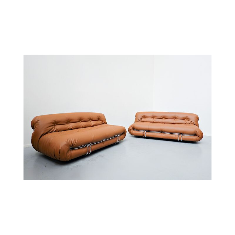 Vintage Soriana Sofa by Afra & Tobia Scarpa for Cassina 1970s