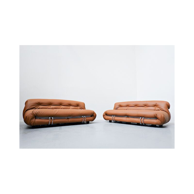 Vintage Soriana Sofa by Afra & Tobia Scarpa for Cassina 1970s