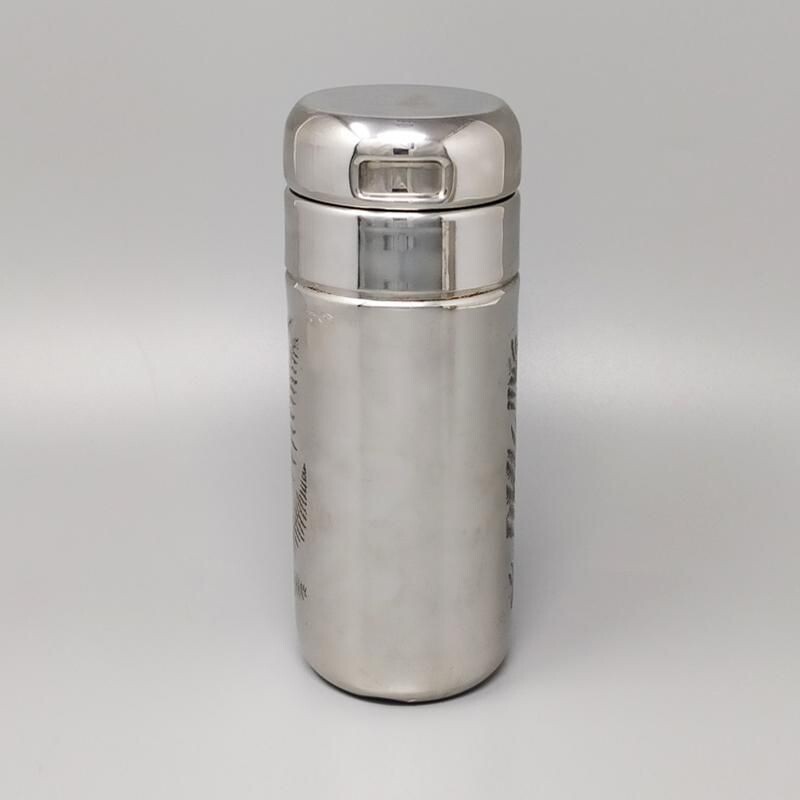 Vintage silver and stainless steel cocktail shaker, Italy 1970