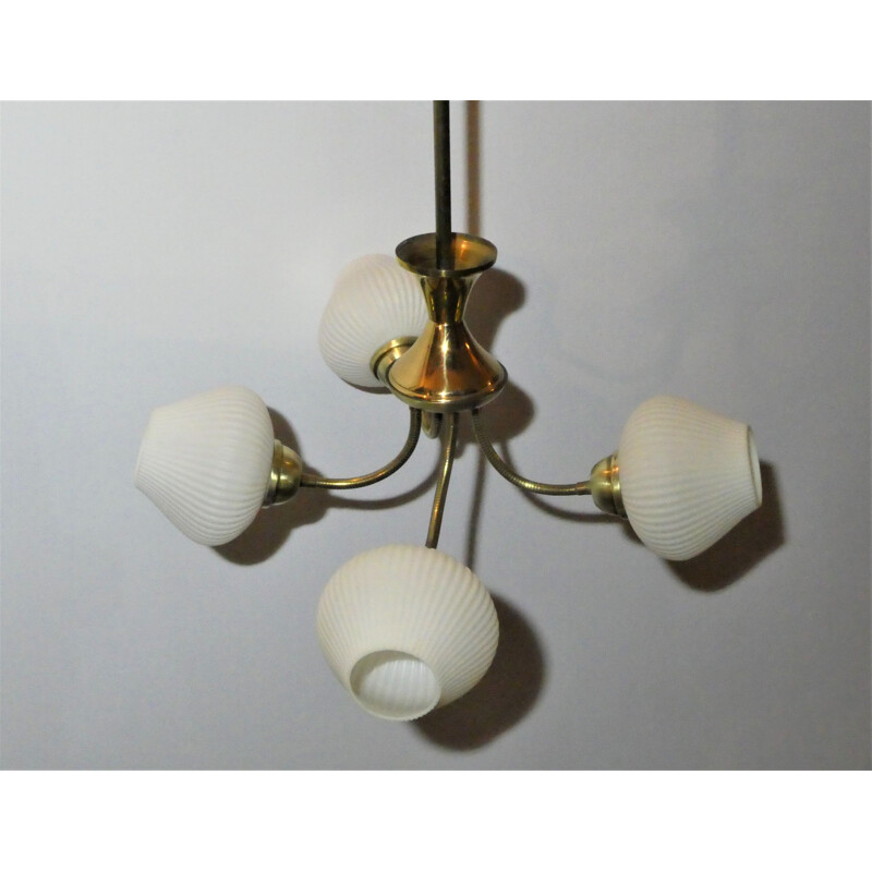 Lámpara de araña vintage 2 apliques