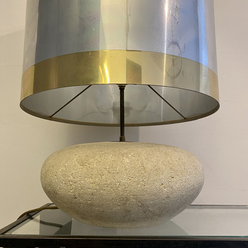 Vintage stone lamp 1970s