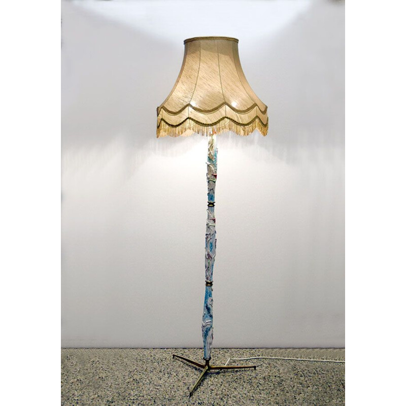 Vintage Albisola ceramic floor lamp 1950s