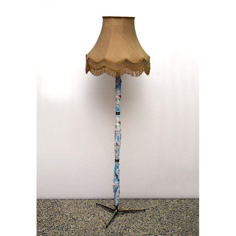 Vintage Albisola ceramic floor lamp 1950s