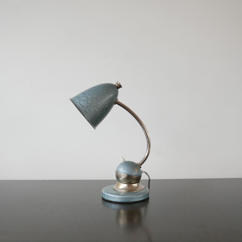 Lámpara de escritorio vintage Ball ajustable, Países Bajos 1950