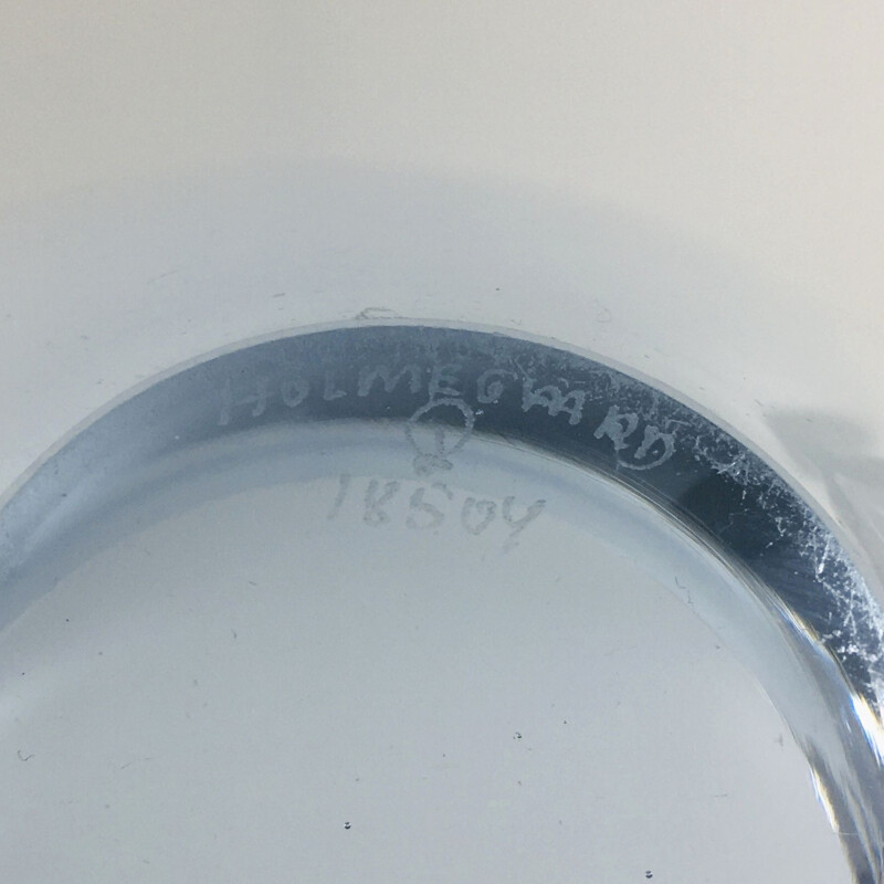 Vintage glass bowl by Per Lütken for Holmegaard, Denmark 1960