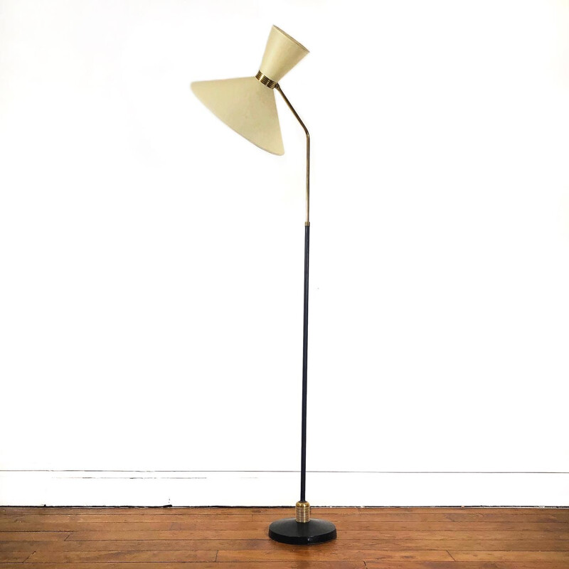 Vintage diabolo floor lamp P. Guariche by Lunel, 1950