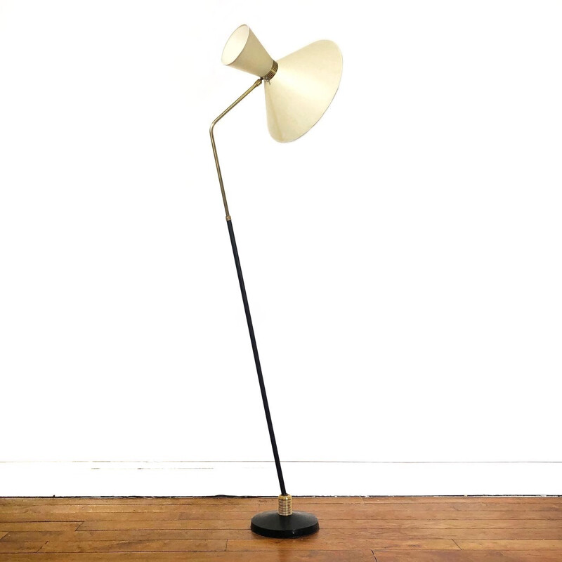 Vintage diabolo floor lamp P. Guariche by Lunel, 1950