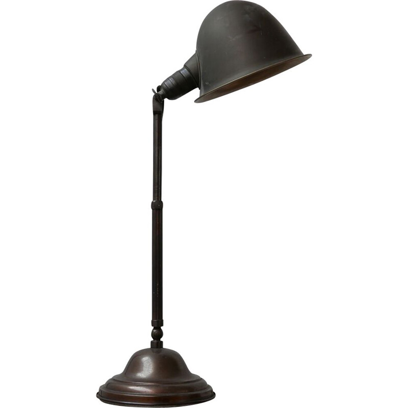 Lampe de table vintage ajustable, Allemand 1930