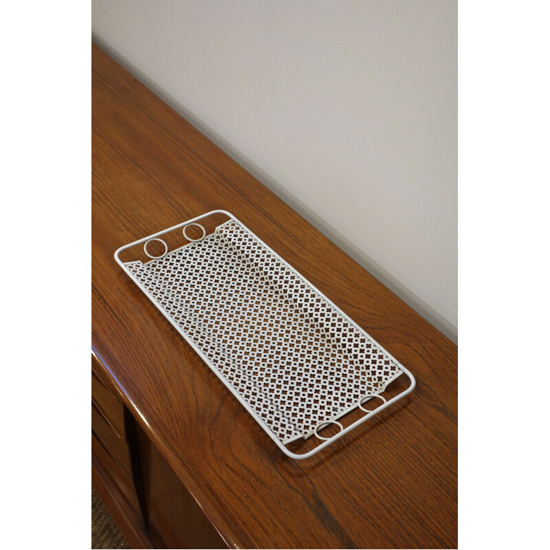 Vintage perforated tray by Mathieu Mategot for Artimeta 1950
