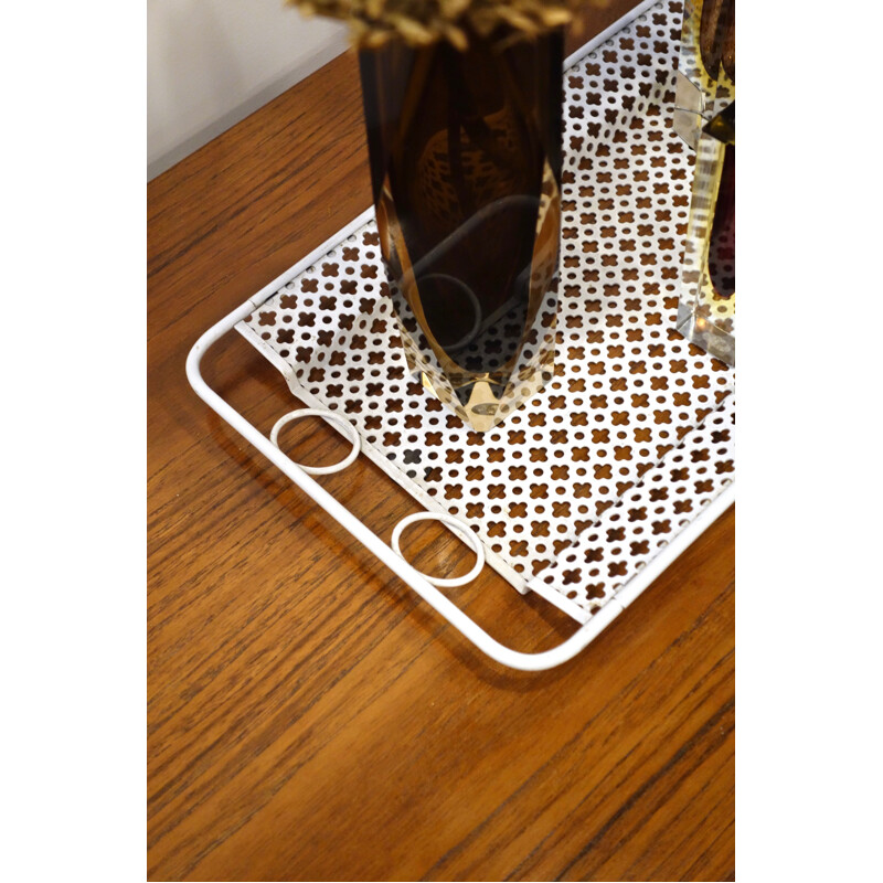 Vintage perforated tray by Mathieu Mategot for Artimeta 1950